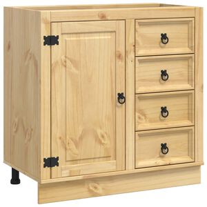 vidaXL Plakans SKI Medus Brūns 80 x 46 x 81 cm Ciets priedes koks