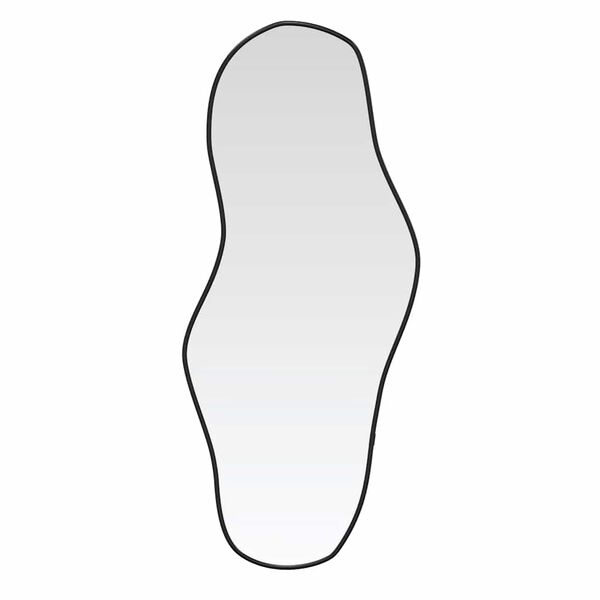 vidaXL sienas spogulis, melns, 60x25 cm