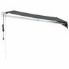 vidaXL izvelkama markīze, automātiska, antracītpelēka, 3x2,5 m