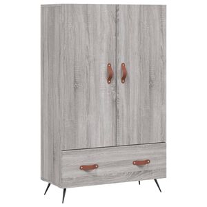 vidaXL augstais skapītis, pelēks, 69,5x31x115 cm, inženierijas koks