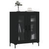 vidaXL kumode, melna, 69,5x34x90 cm, inženierijas koks