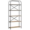 vidaXL Grāmatu plaukts 5 līmeņi 80 x 30 x 183 cm Inženierijas koks