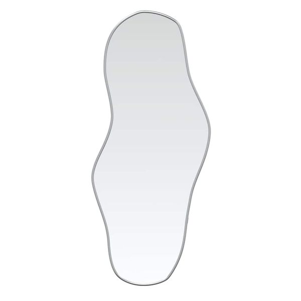 vidaXL sienas spogulis, sudraba krāsā, 90x40 cm