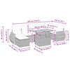 vidaXL 5-daļīgs dārza dīvāna komplekts, matrači, bē&scaron;a PE rotangpalma
