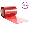 vidaXL durvju aizkars, sarkans, 300 mm x 2,6 mm, 25 m, PVC