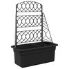 vidaXL Stādītāja trellis Antracīta 58 x 29 x 78 cm PP