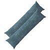 vidaXL Spilvenu pārvalks 2 gab. HEERLEN Zila 40 x 145 cm &Scaron;enila audums