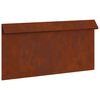 vidaXL Kāpuru žogs 50 x 3,5 x 25 cm Novecināts tērauds Rūsa