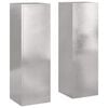 vidaXL Augu statīvs 2 pcs Sudraba 24 x 24 x 75 cm Nerūsējo&scaron;s tērauds