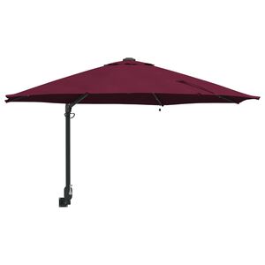 vidaXL Dārza parasols Bordo sarkans 248 x 248 x 148 cm