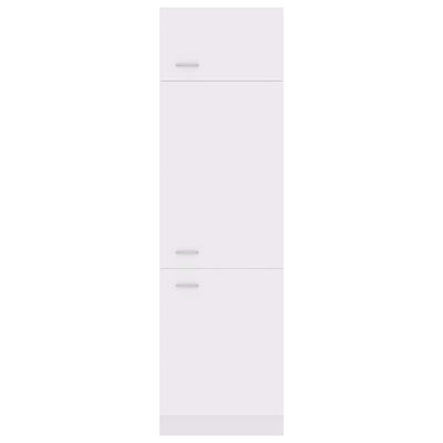 vidaXL ledusskapja skapis, balts, 60x57x207 cm, skaidu plāksne