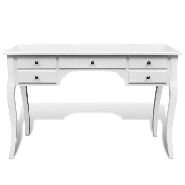 Rakstāmgalds ar 5 atvilktnēm, Francijas stils, izliektas kājas, koks