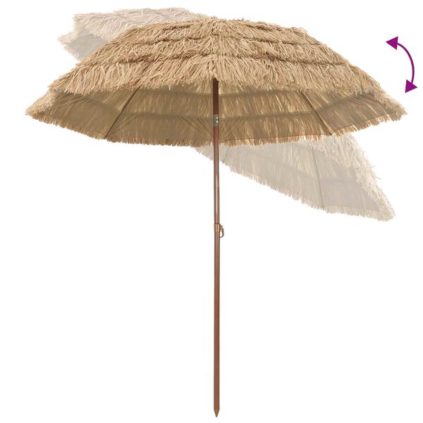 vidaXL Dārza parasols Dabiska 205 x 205 x 210 cm