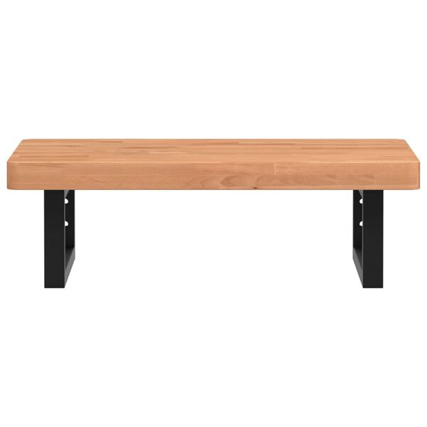 vidaXL izlietnes plaukts, stiprināms pie sienas, tērauds, dižskābardis