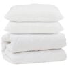 vidaXL Sega ar spilvenu 3 pcs Balts Mikro&scaron;ķiedra