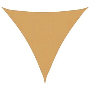 vidaXL saulessarga bura, 160 g/m&sup2;, trīsstūrveida, smil&scaron;u krāsas, 3,6x3,6x3,6 m, HDPE