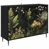 vidaXL Puse RHENEN Melns ozols 102 x 33 x 76 cm Inženierijas koks