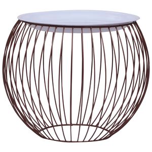 vidaXL kafijas galdiņ&scaron;, &Oslash; 41 cm, zelta krāsā