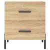 vidaXL naktsskapītis, ozolkoka krāsa, 40x35x47,5 cm, inženierijas koks