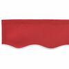 vidaXL Apgaismojošs valance Sarkana 580 x 20 cm Audekls