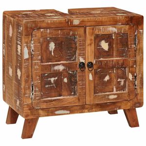 vidaXL Vannas istabas skapītis ar plauktu ar uzglabāšanu ar durvīm