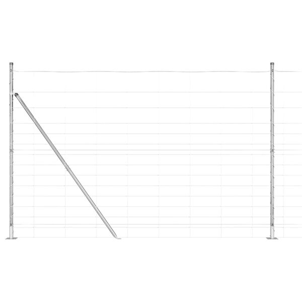 vidaXL Žoga āķis Cinkots 25 x 1,6 m Tērauds