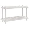 vidaXL Plauktu vienība 2 līmeņi 100 x 40 x 55,5 cm PP Balts