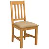vidaXL Ēdamistabas krēsls 2 pcs Cietā ozola koks Bē&scaron;a 45 x 53 x 92 cm