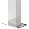 vidaXL dārza duša ar pelēku pamatni, 225 cm, nerūsējošs tērauds