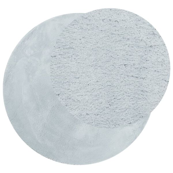 vidaXL paklājs HUARTE, īsa spalva, mīksts, mazgājams, zils, &Oslash; 100 cm