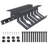vidaXL Galda kabeļu organizators 2 gab. Antracīta 44 x 11,5 x 13,5 cm