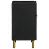 vidaXL naktsskapītis, melns, 50x33x60 cm, inženierijas koks