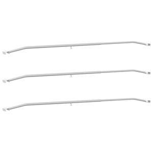 vidaXL Tarpaulīna kron&scaron;teins piekabēm 3 pcs Sudraba 130-210 cm