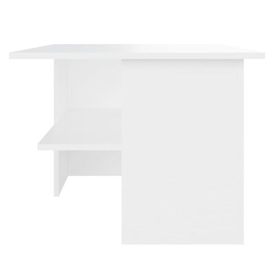 vidaXL kafijas galdiņš, 90x60x46,5 cm, balts, skaidu plāksne