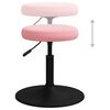 vidaXL virtuves krēsli, 2 gab., rozā samts