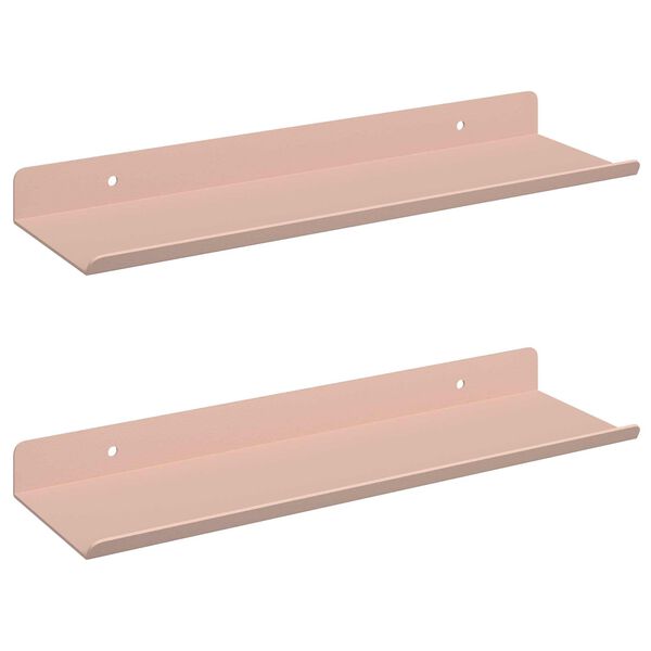 vidaXL Peldējo&scaron;ais plaukts 2 pcs Rozā 30 x 9 x 2,5 cm Tērauds