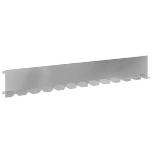 vidaXL Zāliena Apmale 20 gab. 102 x 15 x 4 cm Tērauds Sudraba