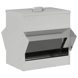 vidaXL Vistas barotava Sudraba 40,5 x 45 x 41 cm Cinkots tērauds