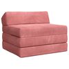 vidaXL Salokāms dīvāngulta Rozā 200 x 70 x 10 cm Samts