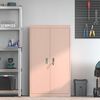 vidaXL Skapītis 2 pcs Rozā 80 x 40 x 140 cm Tērauds