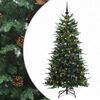 vidaXL Mākslīgā Saliekamā Ziemassvētku Egle 150 cm 150 LED Silti balts