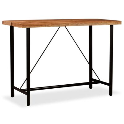 vidaXL bāra galds, 150x70x107 cm, akācijas masīvkoks