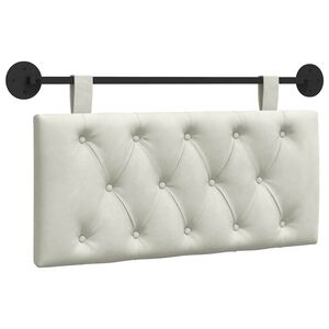 vidaXL Karājo&scaron;s galvgalis Krēmkrāsa 90 x 55 x 7 cm Samts