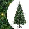 vidaXL Mākslīgā Ziemassvētku eglīte su 300 LED ar statīvu Zaļa 240 cm