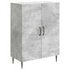 vidaXL Puse Betona pelēks 66 x 34,5 x 89,5 cm Inženierijas koks