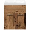 vidaXL Vannas istabas mēbeļu komplekts ar uzglabāšanu 3 pcs Vecs koks