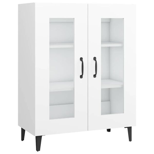 vidaXL kumode, balta, 69,5x34x90 cm, inženierijas koks