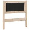 vidaXL Mīkstināts gultas galvgalis Brūna 80 cm Ciets priedes koks