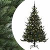 vidaXL Mākslīgā Ziemassvētku egle ar bumbiņu 180 cm 300 LED