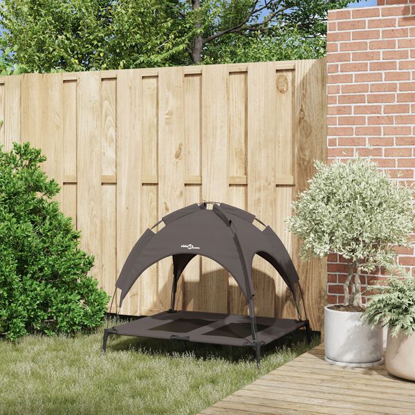 vidaXL Suņu gulta Brūna 92 x 77 x 82,5 cm Tērauds